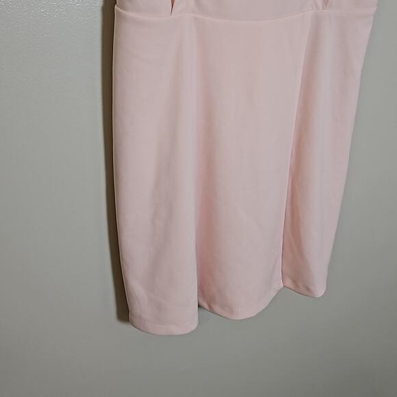 NWT BCBG Paris Short Ruffle Dress Sz XXL in Rose Quartz - Picture 5 of 8